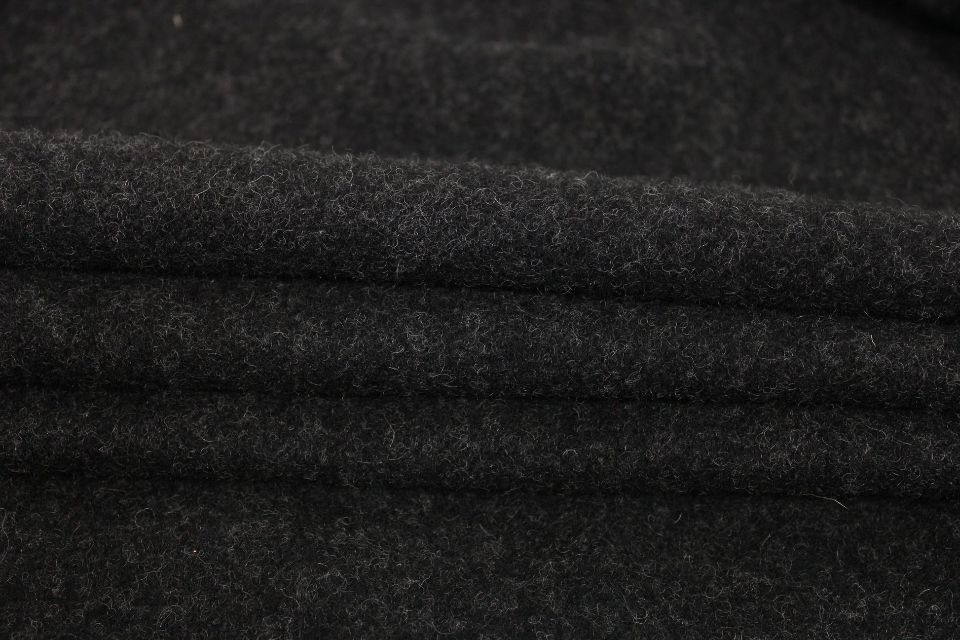 Tissu drap de laine - gris foncé chiné - photo 2/4 | So Tissus