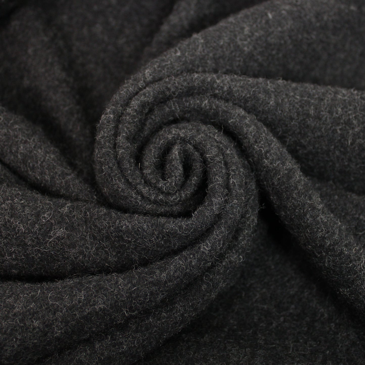 Tissu drap de laine - gris foncé chiné - photo 1/4 | So Tissus