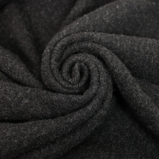 Tissu drap de laine - gris foncé chiné - photo 1/4 | So Tissus