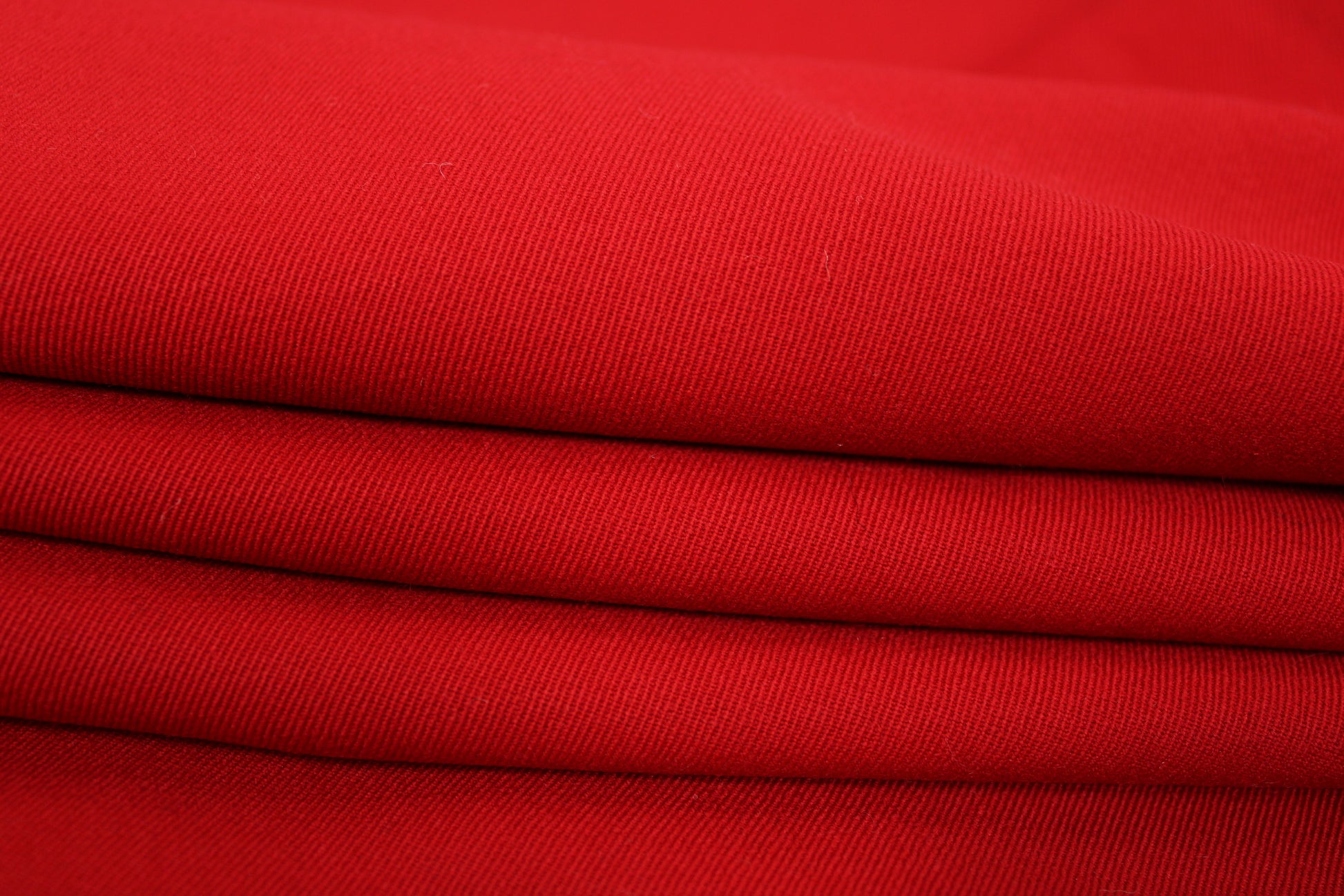 Tissu twill de laine - rouge - photo 2/4 | So Tissus