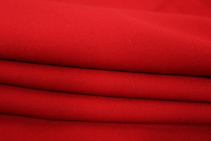 Tissu twill de laine - rouge - photo 2/4 | So Tissus