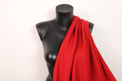Tissu twill de laine - rouge - photo 3/4 | So Tissus