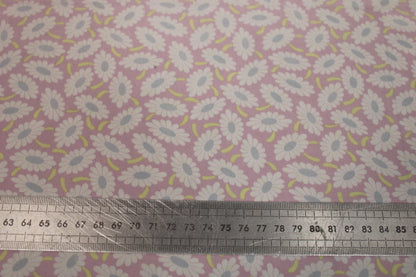 Tissu crêpe de chine 100% soie - imprimé marguerite - photo 5/5 | So Tissus