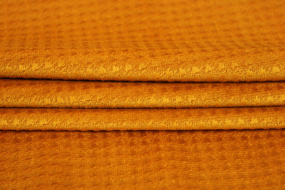 Tissu velours texturé - moutarde - photo 2/4 | So Tissus