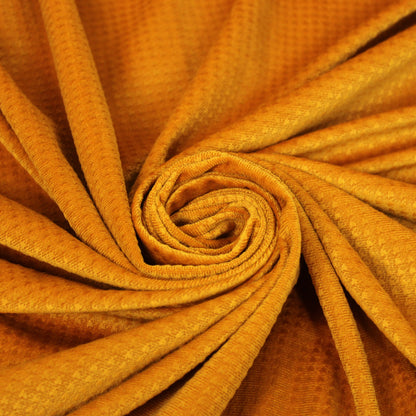 Tissu velours texturé - moutarde - photo 1/4 | So Tissus