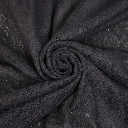 Tissu guipure motif circulaire - noir - photo 1/5 | So Tissus