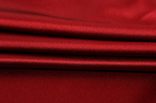 Tissu satin de soie - grenat - photo 2/4 | So Tissus