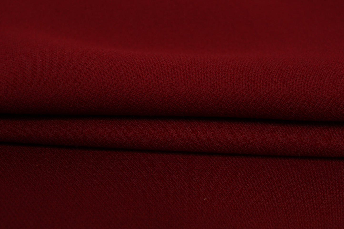 Tissu double crêpe de laine - grenat - photo 2/4 | So Tissus