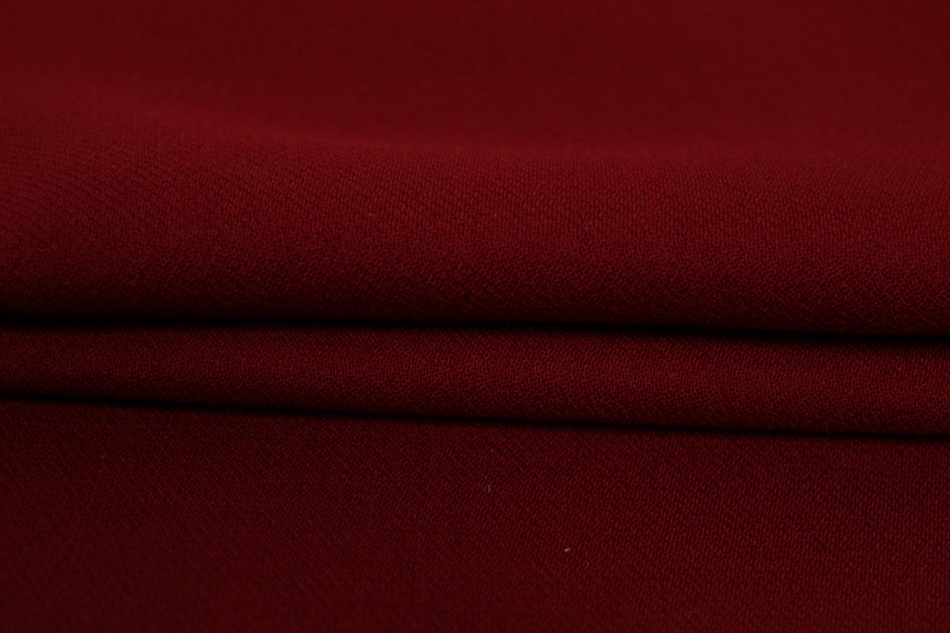 Tissu double crêpe de laine - grenat - photo 2/4 | So Tissus