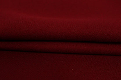 Tissu double crêpe de laine - grenat - photo 2/4 | So Tissus