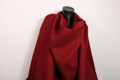Tissu double crêpe de laine - grenat - photo 4/4 | So Tissus
