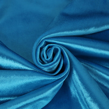 Tissu neoprène velours ras - bleu azur