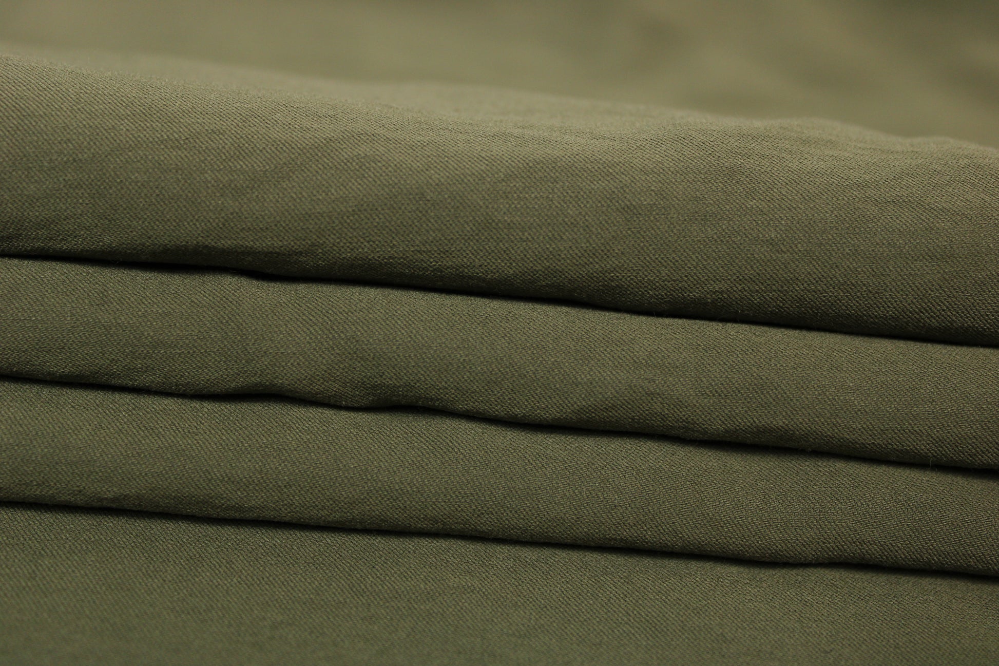 Tissu twill viscose - kaki - photo 2/4 | So Tissus