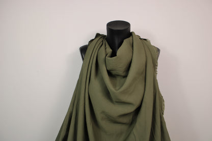 Tissu twill viscose - kaki - photo 4/4 | So Tissus