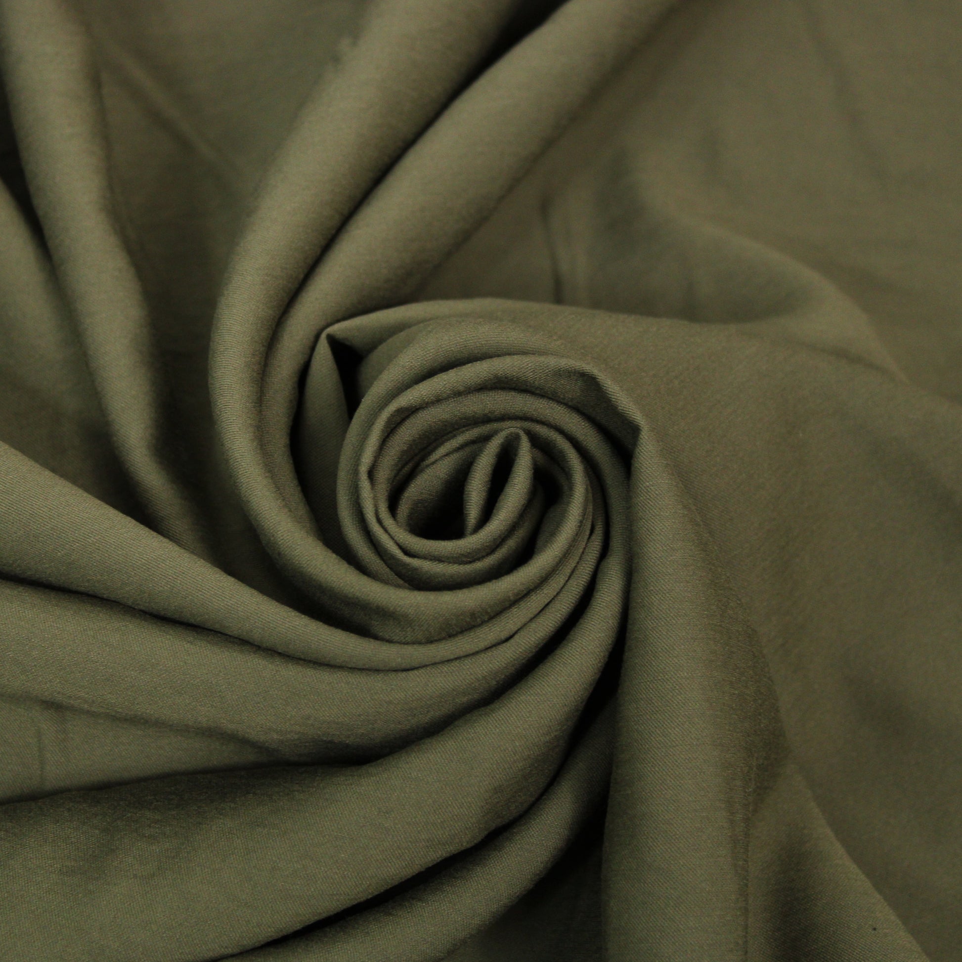 Tissu twill viscose - kaki - photo 1/4 | So Tissus