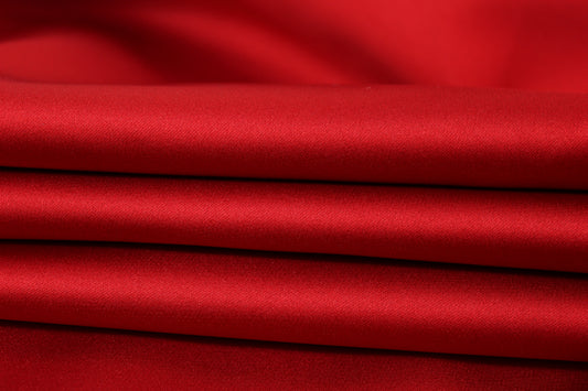 Tissu satin duchesse - rouge - photo 2/4 | So Tissus