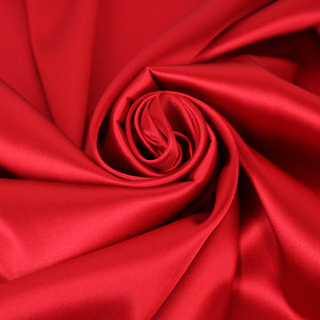 Tissu double satin - rouge