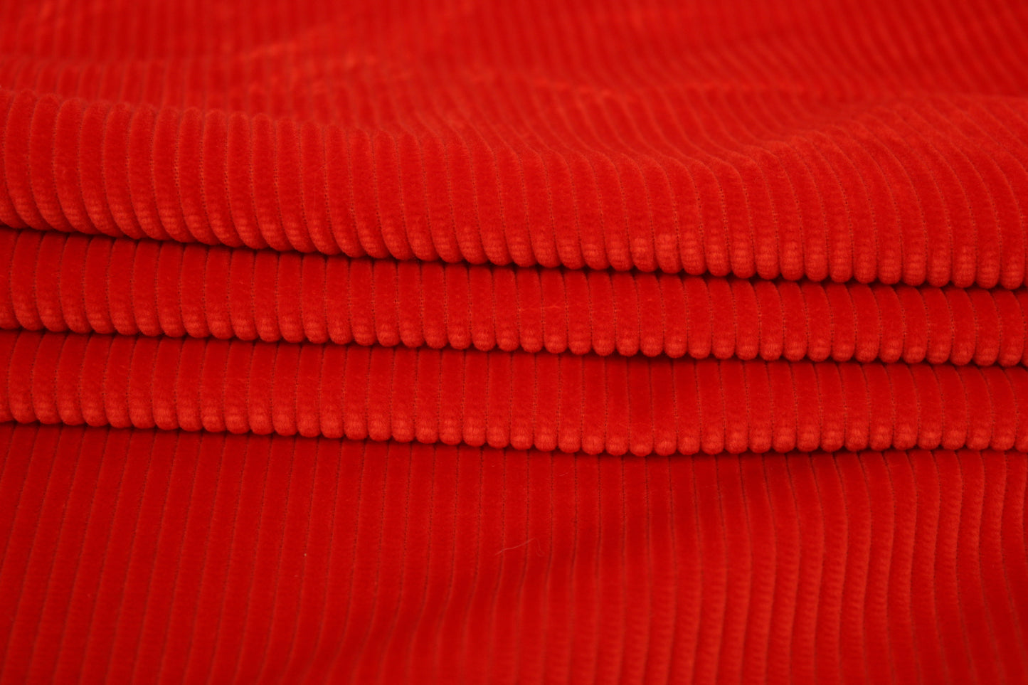 Tissu velours côtelé - orange vif - photo 2/4 | So Tissus