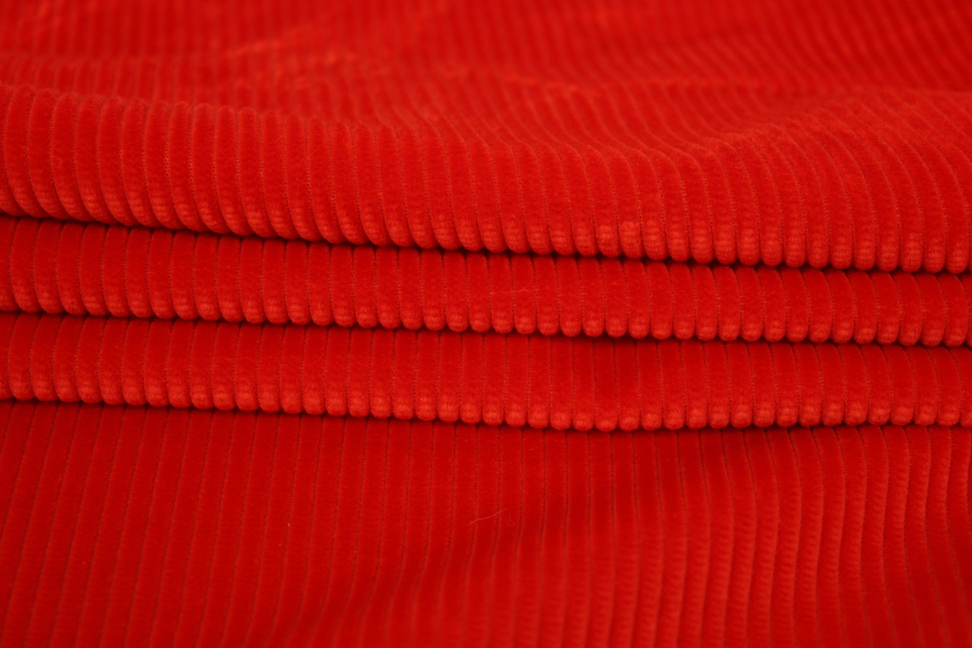 Tissu velours côtelé - orange vif - photo 2/4 | So Tissus