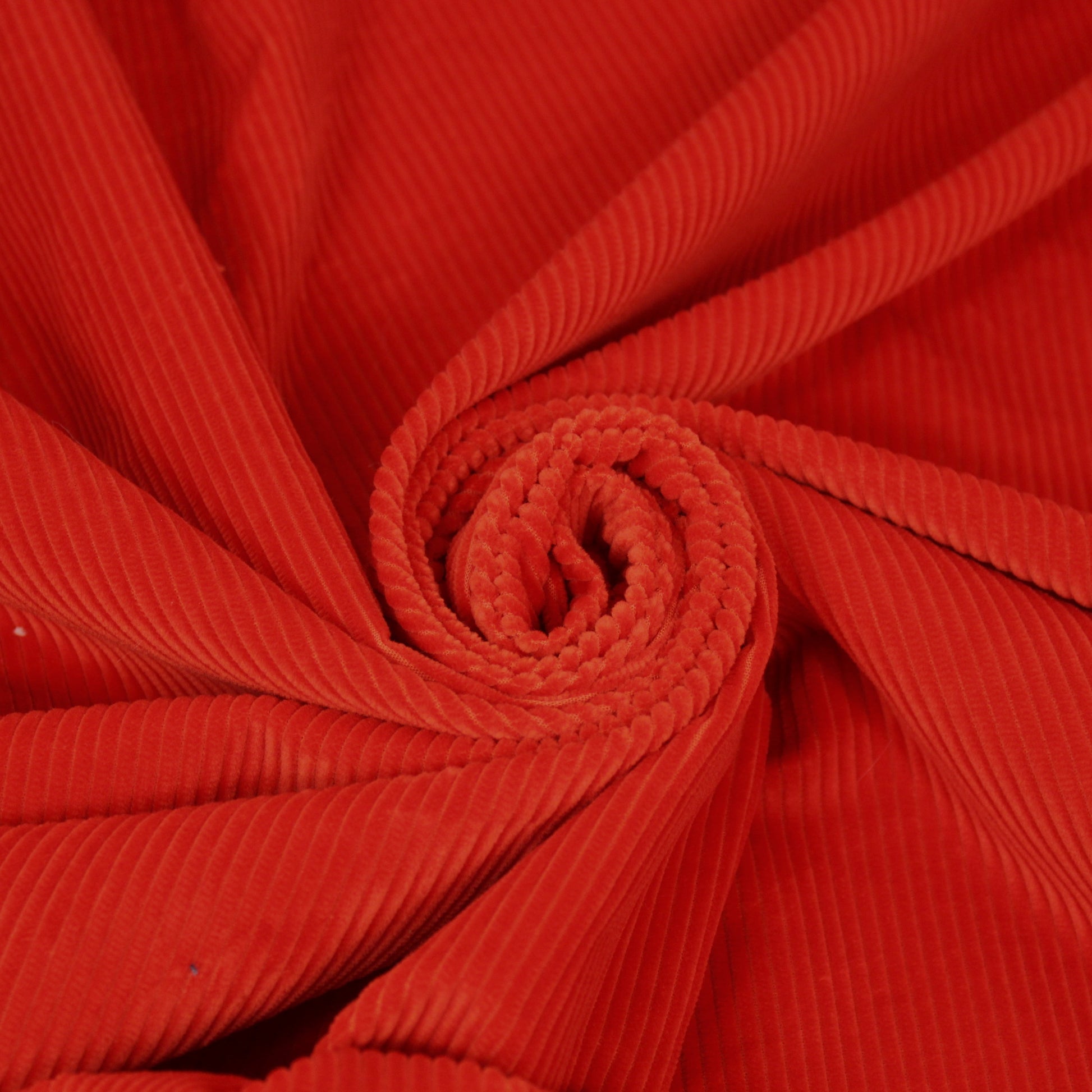 Tissu velours côtelé - orange vif - photo 1/4 | So Tissus