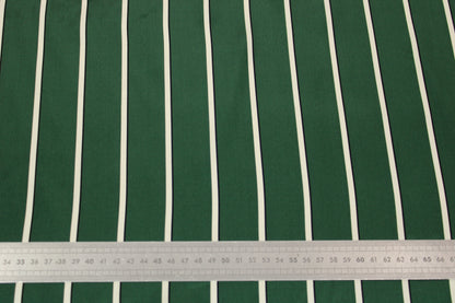 Tissu satin de soie - à rayures - vert et blanc - photo 5/5 | So Tissus