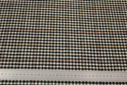 Tissu flanelle de laine - pied de poule - noir et blanc - photo 5/5 | So Tissus