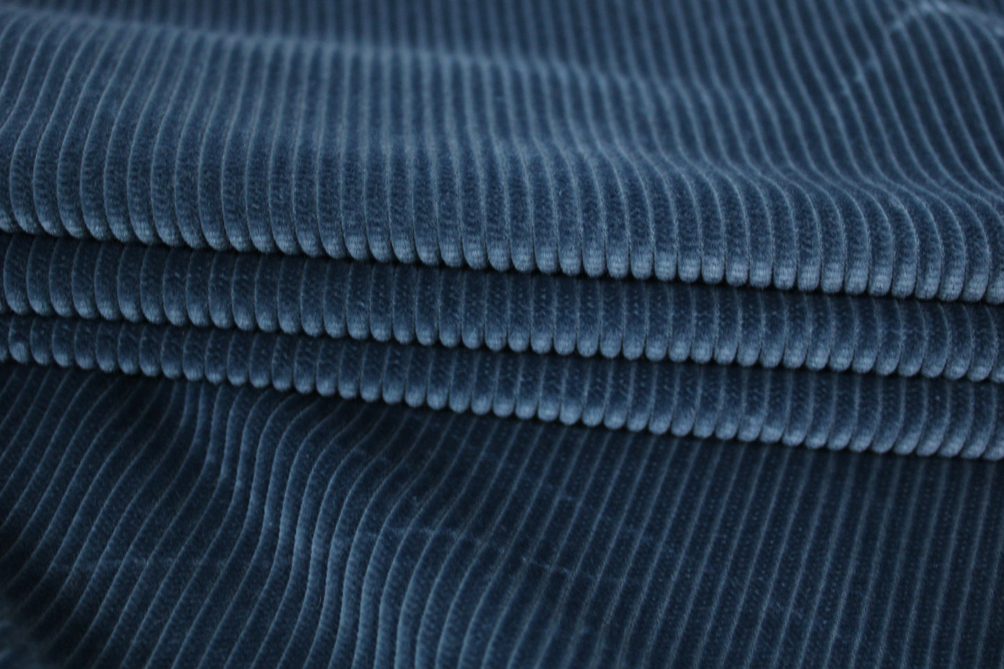 Tissu velours côtelé - bleu pétrole - photo 2/4 | So Tissus