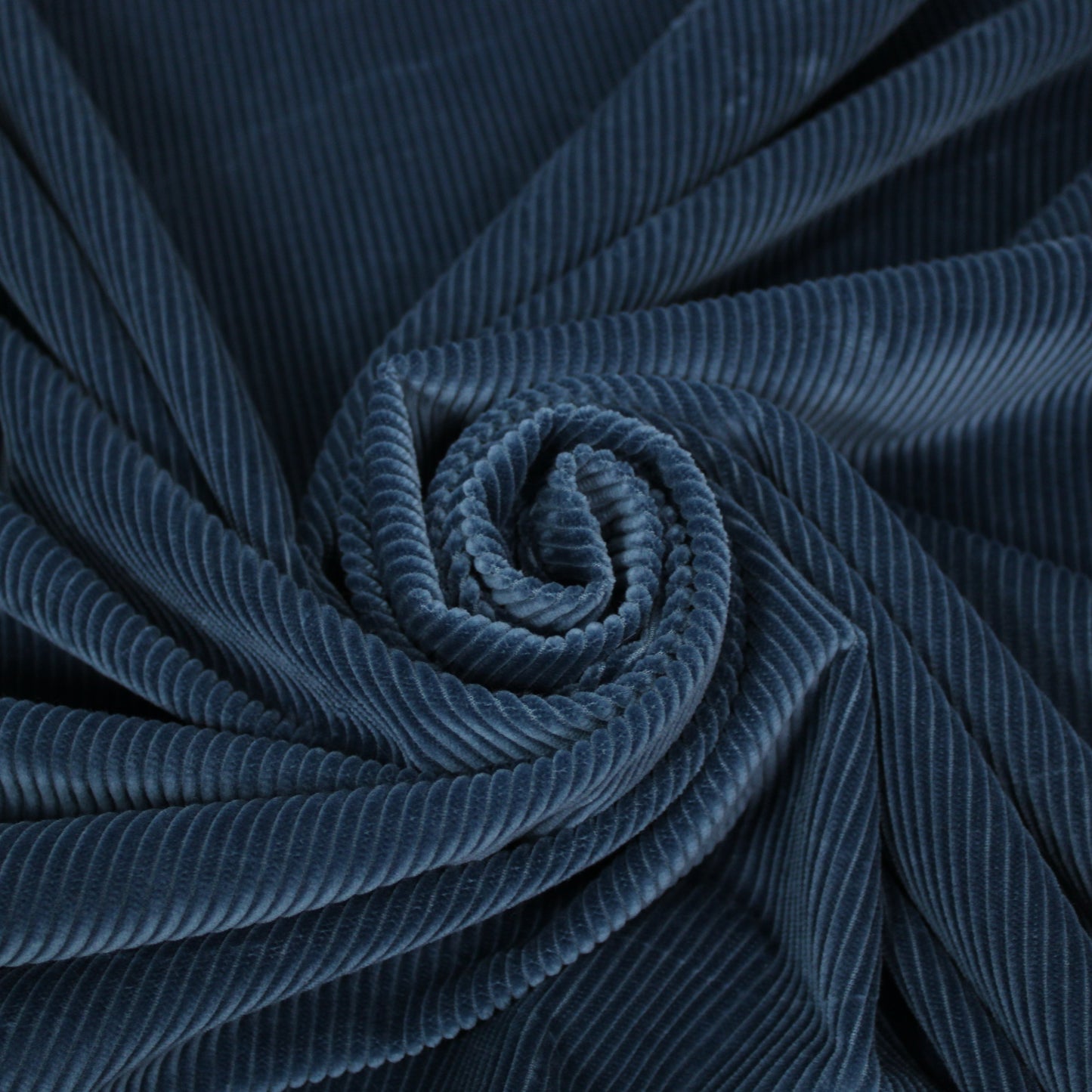 Tissu velours côtelé - bleu pétrole - photo 1/4 | So Tissus