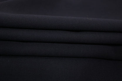 Tissu crêpe de laine - bleu marine foncé - photo 2/4 | So Tissus