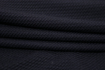 Tissu crêpe gaufré - bleu marine - photo 2/4 | So Tissus