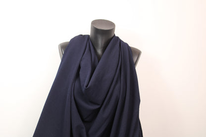 Tissu crêpe gaufré - bleu marine - photo 4/4 | So Tissus