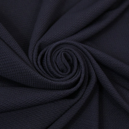 Tissu crêpe gaufré - bleu marine - photo 1/4 | So Tissus