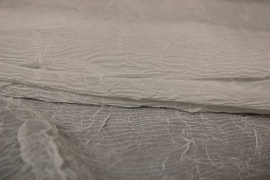 Tissu crêpon  - blanc - photo 2/4 | So Tissus