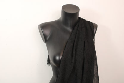 Tissu crêpon - noir - photo 3/4 | So Tissus