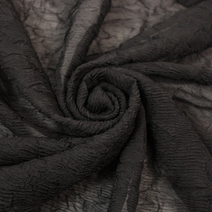Tissu crêpon - noir - photo 1/4 | So Tissus