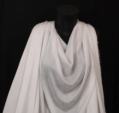 Tissu jacquard fluide- imprimé fleuri - blanc - photo 4/4 | So Tissus