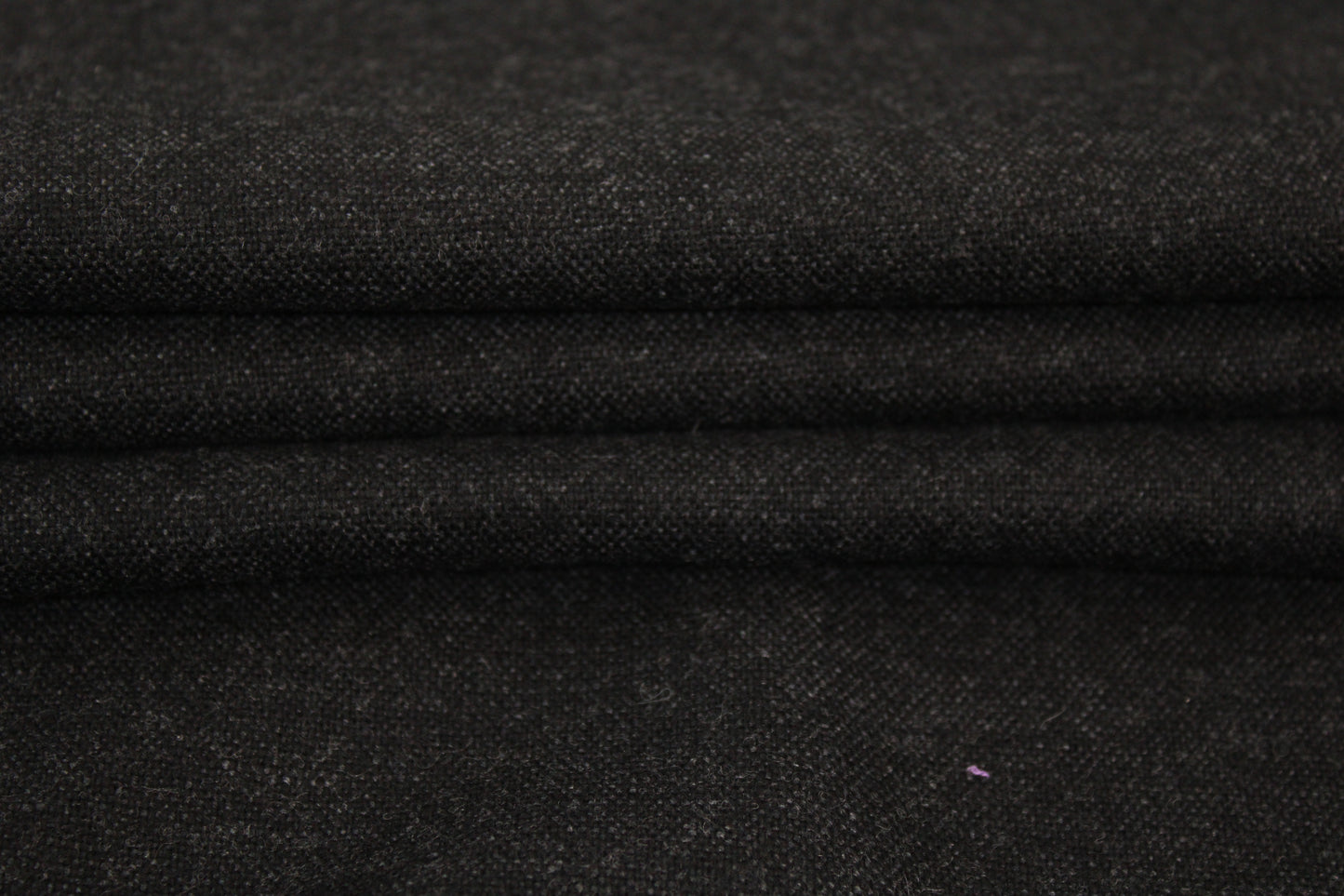 Tissu flanelle de laine - gris anthracite - photo 2/4 | So Tissus