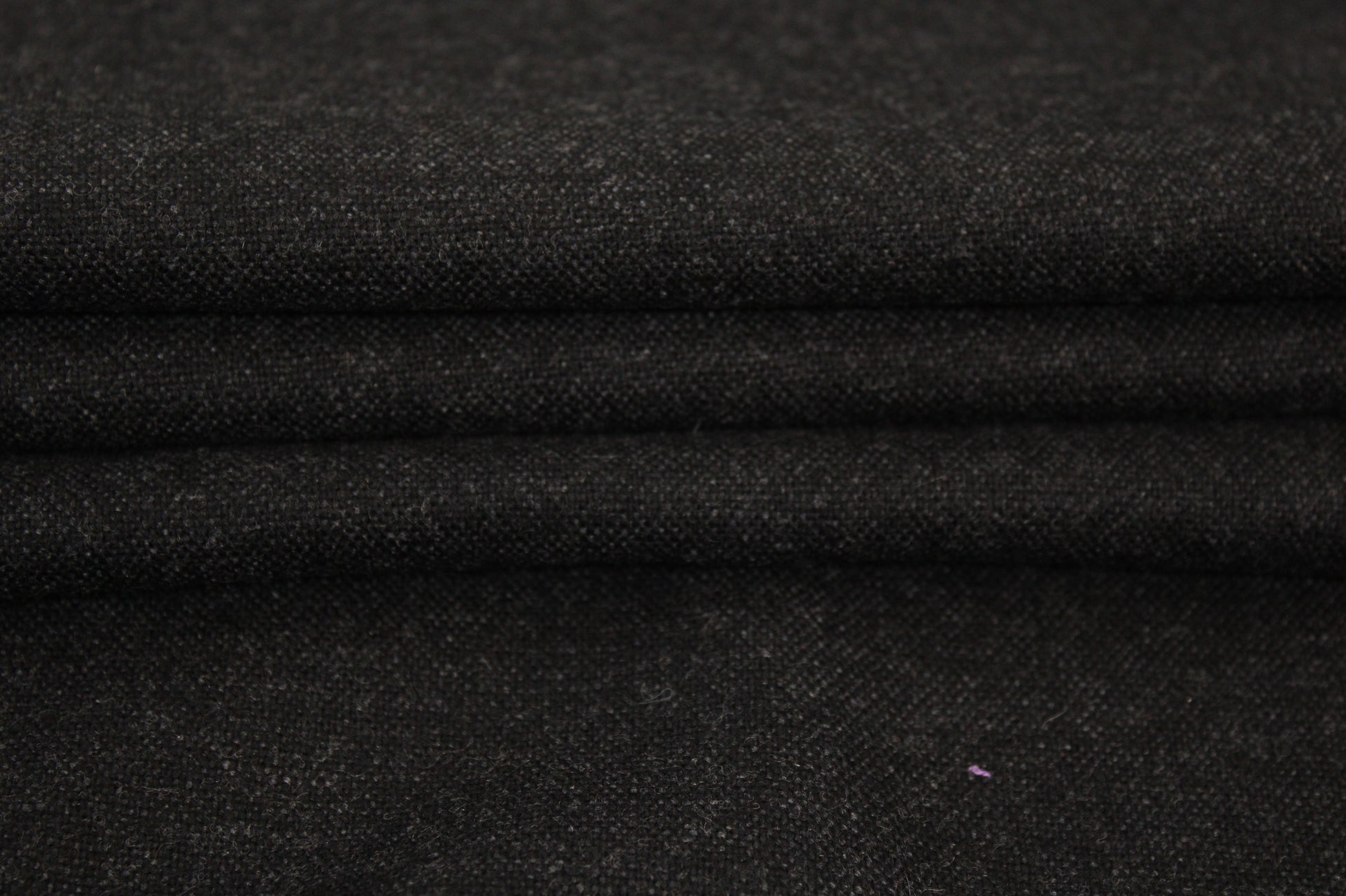 Tissu flanelle de laine - gris anthracite - photo 2/4 | So Tissus