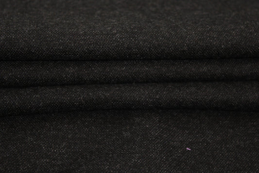 Tissu flanelle de laine - gris anthracite - photo 2/4 | So Tissus