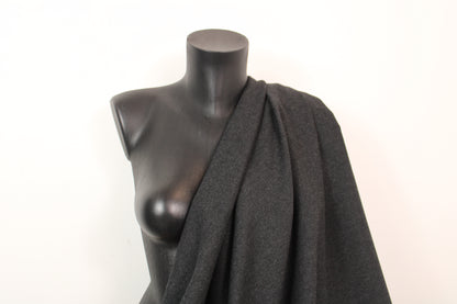 Tissu flanelle de laine - gris anthracite - photo 3/4 | So Tissus