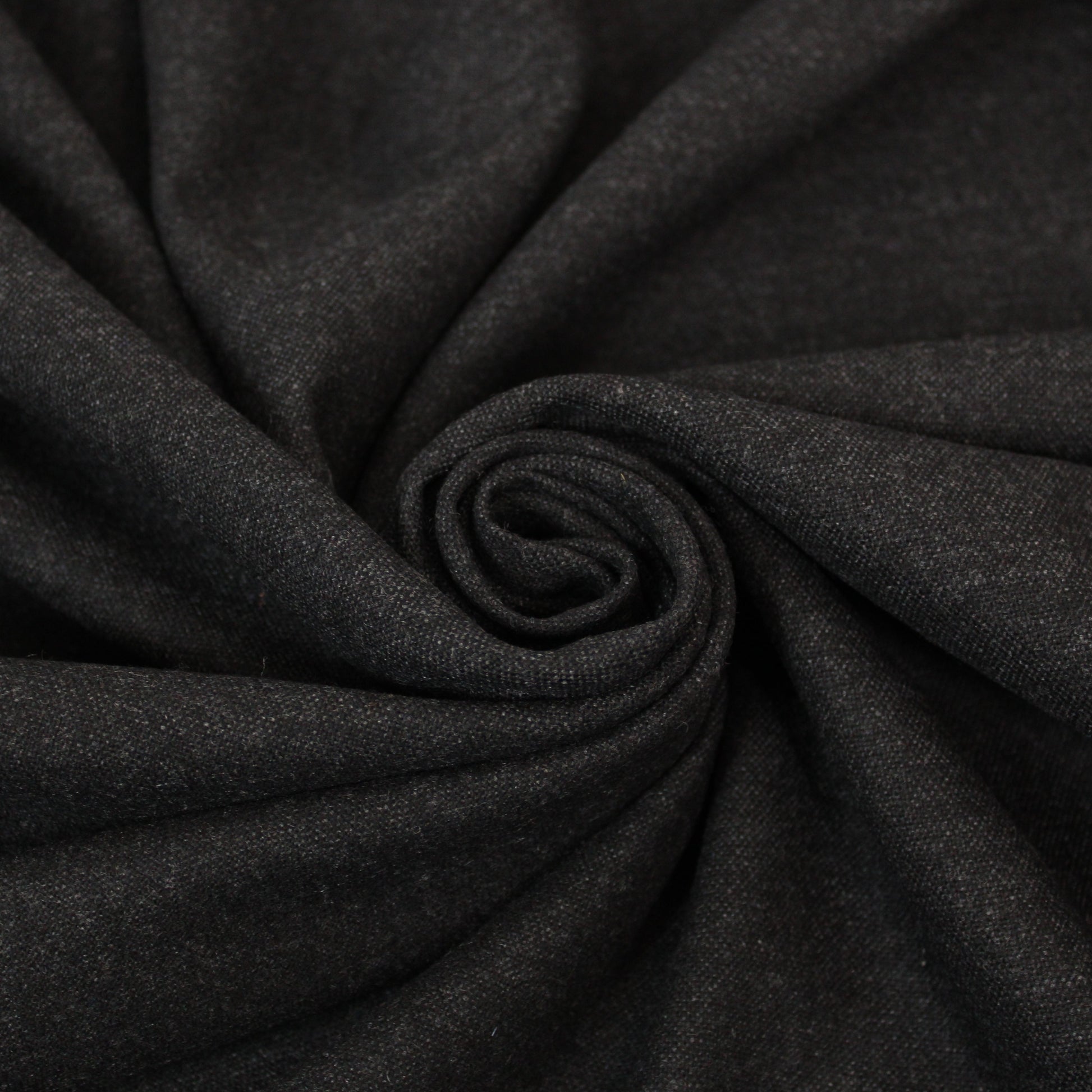 Tissu flanelle de laine - gris anthracite - photo 1/4 | So Tissus