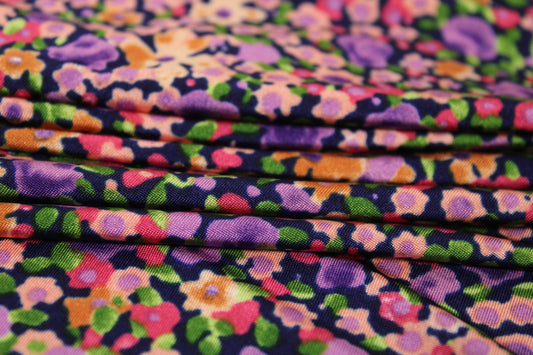 Tissu maille maillot de bain - imprimé fleuri - multicolore - photo 2/4 | So Tissus