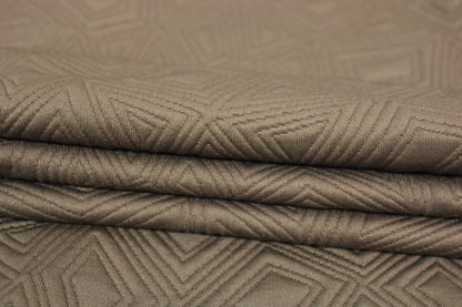 Tissu maille gaufré - marron glacé - photo 2/4 | So Tissus