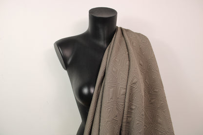 Tissu maille gaufré - marron glacé - photo 3/4 | So Tissus