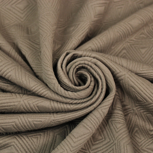 Tissu maille gaufré - marron glacé - photo 1/4 | So Tissus