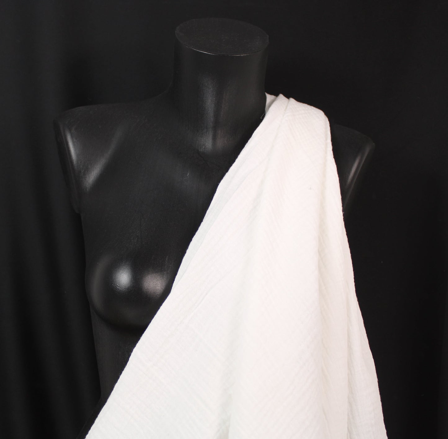 Gaze de coton - blanc - photo 3/4 | So Tissus
