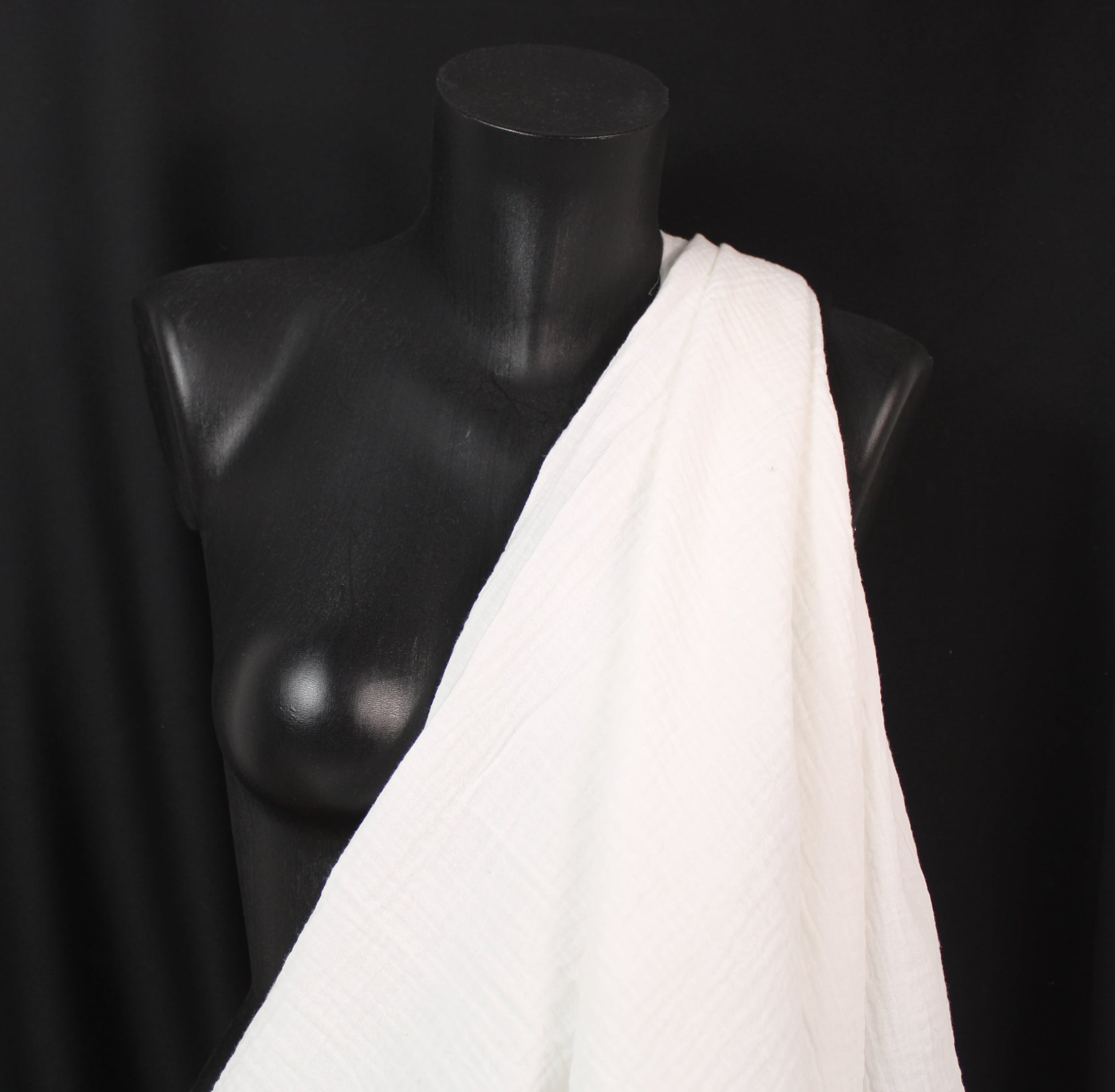 Gaze de coton - blanc - photo 3/4 | So Tissus