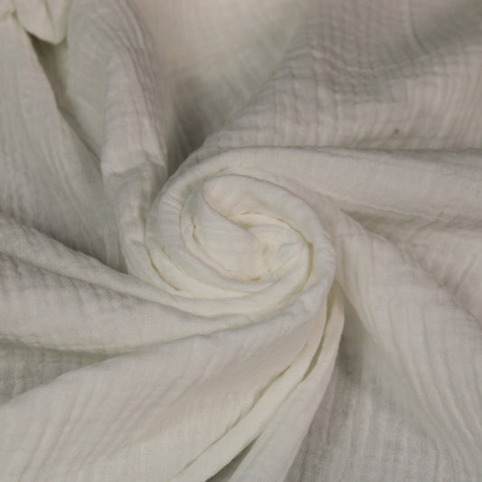Gaze de coton - blanc - photo 1/4 | So Tissus