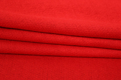 Tissu molleton fin - rouge - photo 2/4 | So Tissus