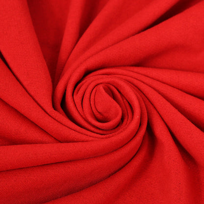 Tissu molleton fin - rouge - photo 1/4 | So Tissus